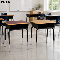 Chaise de bureau moderne pour étudiant avec boîte de rangement, cadre métallique réglable, écologique, durable, usage commercial, hôtel