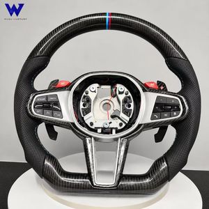 Personnalisation du volant en fibre de carbone sport, compatible avec <span class=keywords><strong>BMW</strong></span> <span class=keywords><strong>Série</strong></span> G G80 M4 G82 M5 F90 M8 X3m X4m X5m X6m G3x G1x F10 F30 - Product Image 6