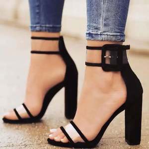 High Heel <b>Sandals</b> <b>Women</b> Open Toe Ankle Buckle <b>Strap</b> Casual Daily Use Four Seasons High Quality J0108 - Product Image 4