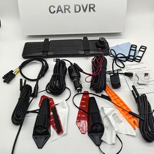 360 độ xe máy ảnh gương Dash Cam 12 inch 4 ống kính Dash máy ảnh Xe DVR Video Recorder <span class=keywords><strong>Rear</strong></span> <span class=keywords><strong>View</strong></span> máy ảnh 4 KÊNH WIFI gương - Product Image 3