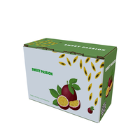 Commande en gros bon marché acceptée boîte de fruits réutilisable emballage utilisé, boîte en carton banane imprimée personnalisée