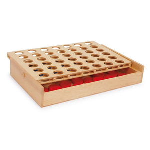 Natrual Câu Đố não 42 chip gỗ cao su kết nối 4 trò chơi nhỏ cho trẻ em bảng ngoài trời trong nhà 4 trong một hàng trò chơi - Product Image 4
