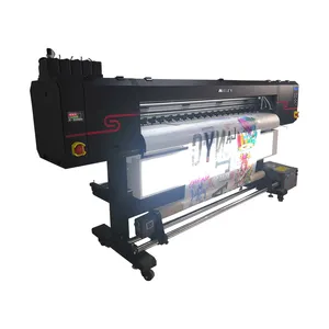 Audley Plotter UV 1.8M, Tiga I3200 Pola Cetak Format Lebar Gulungan UV untuk Menggulung Mesin Printer UV