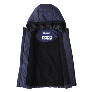 Gilet d'hiver matelassé à capuche pour garçons et filles, style 2025, haute qualité, fermeture éclair, doublure en polaire, <span class=keywords><strong>sans</strong></span> <span class=keywords><strong>manches</strong></span> - Product Image 2