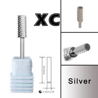 Brocas profesionales de carburo de tungsteno de acero inoxidable de barril pequeño 5.35 para taladro de uñas, accesorios de fresado al por mayor