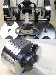 Ensemble d'haltères personnalisés avec logo pour salle de sport, électroplaqués ronds, 20 kg, 24 kg, 32 kg, 36 kg, 40 kg, 40,5 kg, 45 kg, 80 lb, 90 lb, 100 lb, poids libres <span class=keywords><strong>Nuobell</strong></span> - Product Image 6