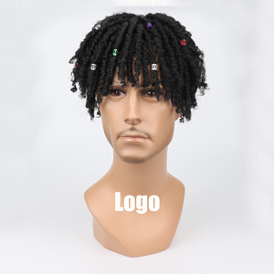 Perruque courte en <span class=keywords><strong>dreadlocks</strong></span> pour <span class=keywords><strong>homme</strong></span>, tendance, moelleuse, douce et confortable, en stock, prix de gros d'usine - Product Image 4