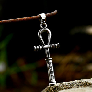 Collier pendentif en acier inoxydable SS8-940P <span class=keywords><strong>Croix</strong></span> égyptienne de la vie Sceptre Œil <span class=keywords><strong>d</strong></span>'<span class=keywords><strong>Horus</strong></span> Bijoux punk pour hommes Vente en gros - Product Image 1