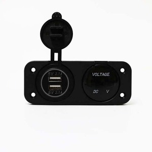 Dual Usb Car Charger With Voltmeter 12 24V Led Display Universal For Electronic Devices - Product Image 3