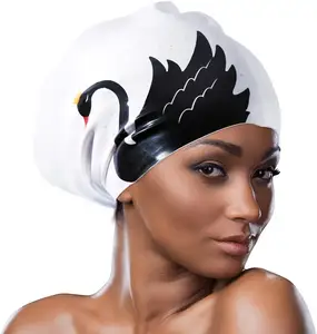 Bonnet de bain Dreadlock en Silicone écologique 100%, pour tresses, couleur résistante à la décoloration, bonnets personnalisés en Silicone pour cheveux longs