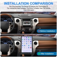 Radio de Coche Android de 16.8 Pulgadas con Carplay para Toyota Tundra 2014-2018, Pantalla Táctil IPS, Navegación GPS Automática, Unidad Principal con Bluetooth