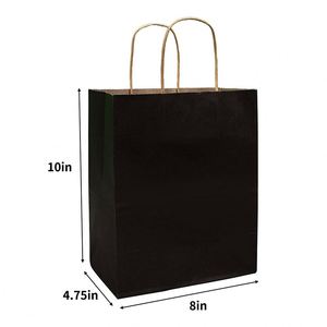 <b>Gift</b> Paper Bags with Handles Take Out Kraft Totes in Bulk for Boutiques <b>Small</b> Business Retail Stores Lightweight <b>Gift</b> Paper Bags - Product Image 3