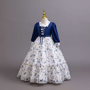 Vestito da bambina in chiffon floreale per feste, performance di pianoforte, abito da sera, regalo per Eid - Offerta imperdibile - Product Image 2