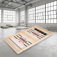Jeu de fléchettes rapides en bois de qualité supérieure, jeu de table de hockey de table rapide pour les fêtes en famille, les enfants et les adultes