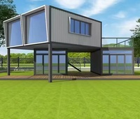 Maison préfabriquée modulaire de luxe à prix avantageux, détachable, avec panneaux sandwich, design moderne, écologique, installation rapide, bureau conteneur