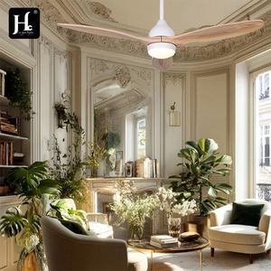 Ventilateur décoratif nordique à bascule, ventilateur lumineux à 3 pales, ventilateur de plafond en bois DC BLDC avec télécommande - Product Image 6