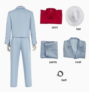Costume Cosplay Anime 'Die With a Smile' Lady Bruno Mars, Abito Blu Elegante per Festa di Halloween, Outfit per Uomo e Donna con Accessori - Product Image 4
