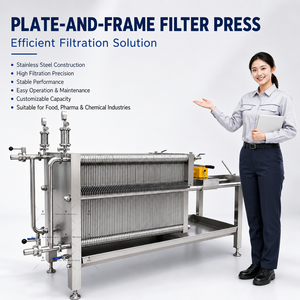 Prensa de Filtro de Banda de Alta Presión Ace con Estructura Resistente a la Corrosión para la Separación de Sólidos y Líquidos en Plantas Químicas - Product Image 1