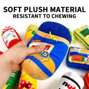 Nouveau jouet en peluche classique pour animaux de compagnie, jouet sonore, doux, en forme de seau de chips de pommes de terre en conserve, interactif, soulage l'ennui, nettoyage des <span class=keywords><strong>dents</strong></span>, jouet à mâcher pour chien - Product Image 4