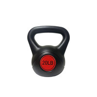 Pesa Rusa Negra de Cemento Sólido con Relleno de PE, Uso Comercial, Unisex, para Entrenamiento Físico, Yoga, Levantamiento de Glúteos y Sentadillas