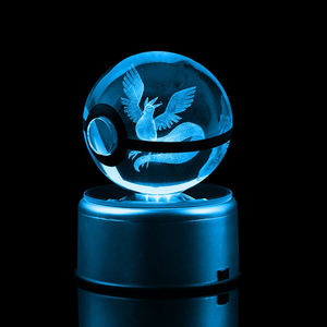 Dropshipping Fashion Magic Crystal Clear Ball avec base à Led Go Snap Crystal <span class=keywords><strong>Pokemon</strong></span> Ball Custom - Product Image 6