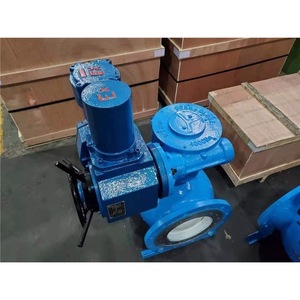 Vanne à boisseau excentrique électrique PQ940H-6C DN300 en acier au carbone, type interrupteur, pour déchargement de charbon pulvérisé - Product Image 3