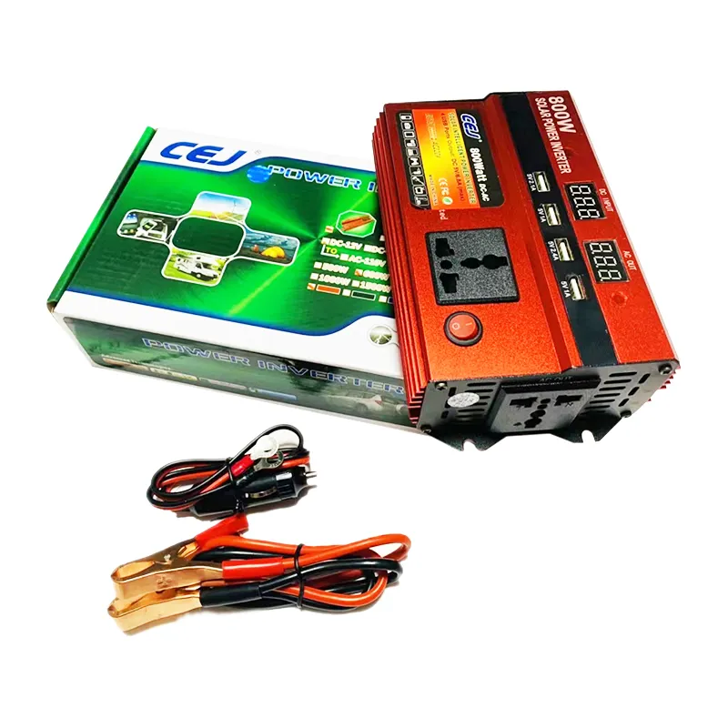 Paket Kotak Seri DDS 600W 800W 1000W 1600W 2000W 3000W 4000W 5000W dengan Tampilan Digital Inverter Tenaga Surya Mobil Display