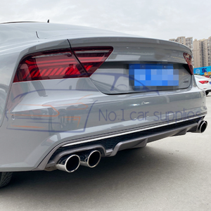 Cho 2016-2018 A7 Facelift khuếch tán phía sau <span class=keywords><strong>S7</strong></span> phong cách xe Bumper với điều kiện mới và bao gồm clip - Product Image 4