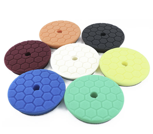 ספוג פוליש דמוי חלת דבש של Lewell LWHM-1 לרכב, ליטוש, הברקה, שיפוץ מראות, ווקס, הברקה ארוכת טווח, מתאים למכונות ליטוש DA ו-RO. - Product Image 2