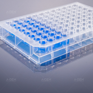 0.5ml 96 puits clair puits profond plaque U fond sans pyrogène PCR sans microplaque en polypropylène - Product Image 6