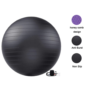 Yx Large Black <b>Yoga</b> Ball Fitness Stability Exercise Pump Anti Design Safe Workouts Balls - Product Image 1