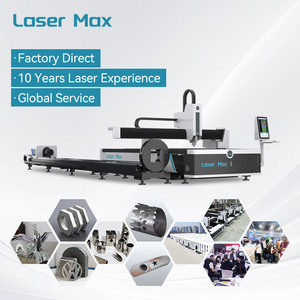 Machine de découpe laser en acier à table navette ouverte 3000x1500mm pour la découpe de laiton, avec Raycus 12kw 20kw 30kw, combinaison double pour tôles et tubes - Product Image 1