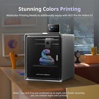 Imprimante 3D Kobra S1 220x220x240 mm, volume d'impression en plastique FDM, impression haute vitesse, nivellement automatique complet, verre trempé, prise EU, AC