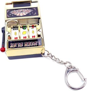 Porte-clés mini casino en gros, breloques <span class=keywords><strong>machine</strong></span> <span class=keywords><strong>à</strong></span> <span class=keywords><strong>sous</strong></span> Las Vegas avec <span class=keywords><strong>rouleaux</strong></span> rotatifs, cadeaux de fête en vrac, souvenirs fantaisie - Product Image 2