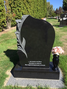 Marqueur de tombe personnalisé <span class=keywords><strong>en</strong></span> <span class=keywords><strong>granit</strong></span> noir absolu |   <span class=keywords><strong>Pierre</strong></span> commémorative durable |   Exportation directe - Product Image 6