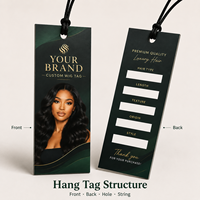 Étiquettes personnalisées imprimées pour perruques, étiquettes en papier double face avec logo et espaces inscriptibles pour extensions de cheveux et produits capillaires