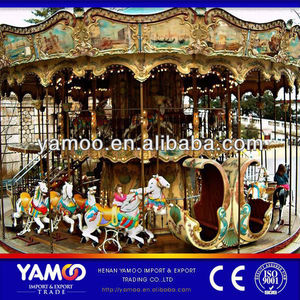 Manèges de luxe à double étage en fibre de verre et métal pour centres commerciaux et usage domestique, fabriqués à l'usine du Henan - Product Image 6