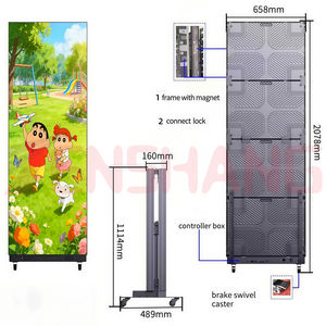 Écran LED pliable en gros P1.53 P1.86 P2 P2.5 640*1920mm Mur vidéo LED à épissure sans soudure pour la publicité et la <span class=keywords><strong>location</strong></span> - Product Image 4