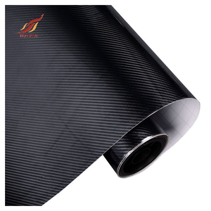 <span class=keywords><strong>Film</strong></span> autocollant en vinyle noir fibre de carbone pour voiture sans bulles 4d fibre de carbone enveloppe en vinyle pour carrosserie automobile - Product Image 1
