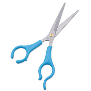 Hair Scissors Stainless Steel Blunt Tip Short Handle For Home Use Children Hair Cutting Beard Trimming - Product Image 1