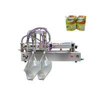 Machine de remplissage d'huile de tournesol à deux têtes dans des sachets à bec verseur