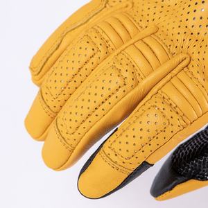 Guantes de Cuero Vintage Personalizables para Hombre, Directo de Fábrica, Transpirables, con Protección en los Nudillos, para Motocross y Uso Casual - Product Image 4