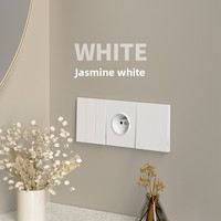 Enchufe Europeo Estándar de Dos Orificios Blanco 86, Puerto USB-C de 10A, Superficie de PC Ignífuga, Interruptor de Pared Estándar Europeo