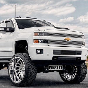 Jantes de camion forgées sur mesure de 22, 24 et 26 pouces, 6x135 6x139.7, jantes concaves polies, finition personnalisée pour Ford F-150 Silverado GMC Sierra - Product Image 2