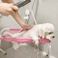 Hamac de toilettage pour animaux de compagnie, pliable, suspendu, pour chien et chat, avec support en métal