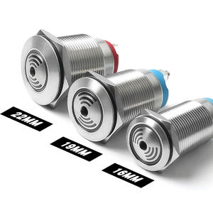 Alarme sonore en métal <span class=keywords><strong>16</strong></span>/19/22mm en acier inoxydable 12v-24v haut décibel interruption - Product Image 4