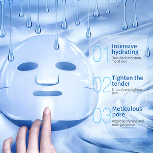 Masque facial en feuille hydratant et éclaircissant à l'acide hyaluronique et à l'extrait de fullerène VHA pour les soins de la peau - Product Image 4