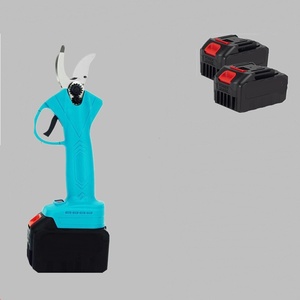 40mm Ratchet Pruning Shears Battery-Powered 21V Anti-Slip <b>Rubber</b> Grip Metal Construction for Outdoor Fruit Tree - Product Image 1
