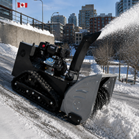 Souffleuse à neige sur chenilles télécommandée DH Blizzard 100 Heavy Duty, 420cc, 1080mm, machine de déneigement commerciale