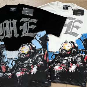 T-shirt estiva da uomo di alta qualità 100% <span class=keywords><strong>cotone</strong></span> con stampa grafica alla moda a maniche corte - Hot MIXED EMOTION - Product Image 1